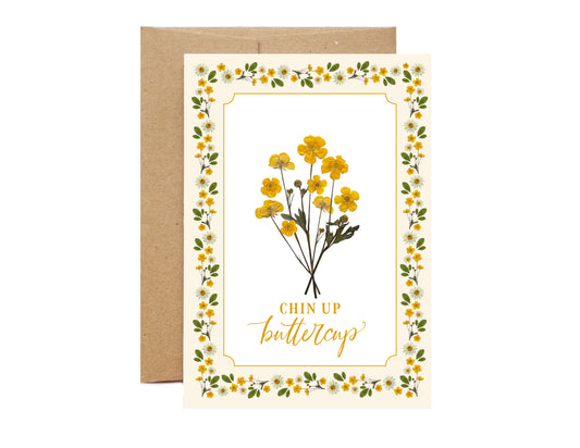 Chin Up Buttercup, Card