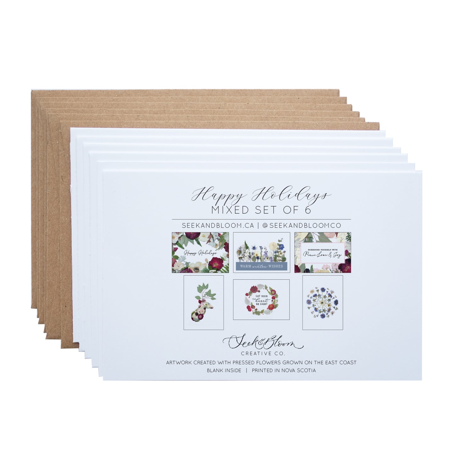 Mixed Pack, Happy Holidays Note Card Set