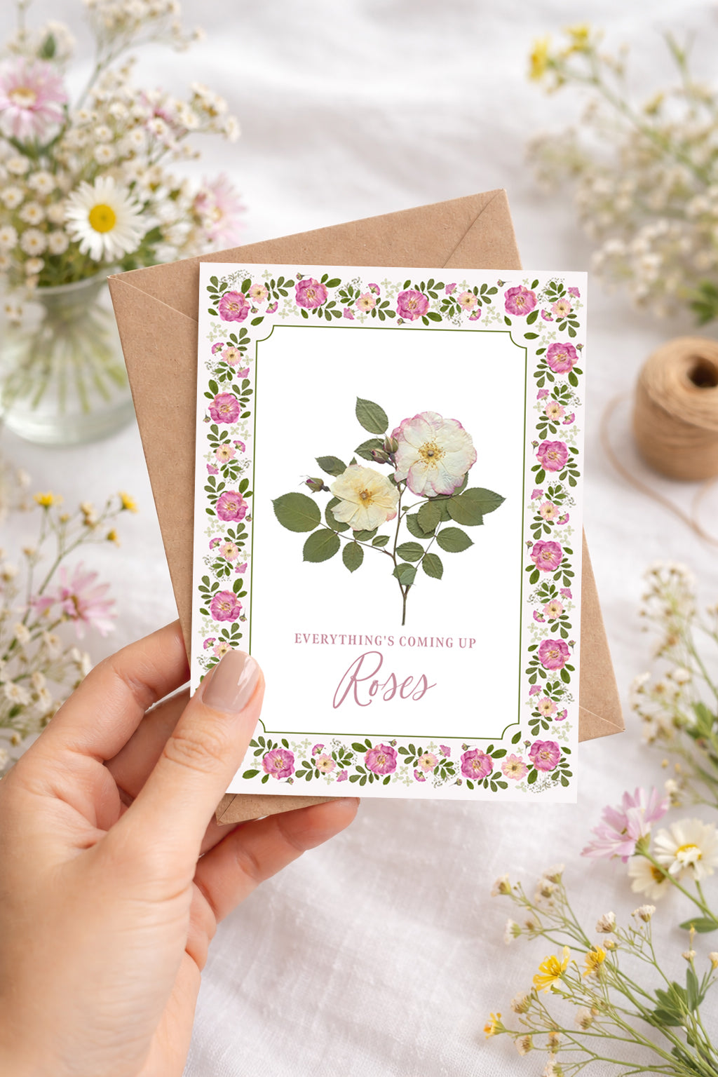 Everything's Coming Up Roses, Card