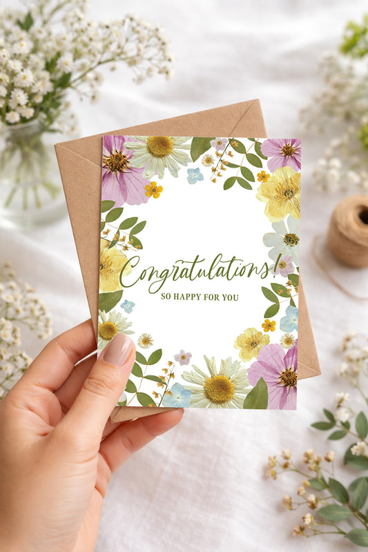 Congratulations, So Happy For You, Card