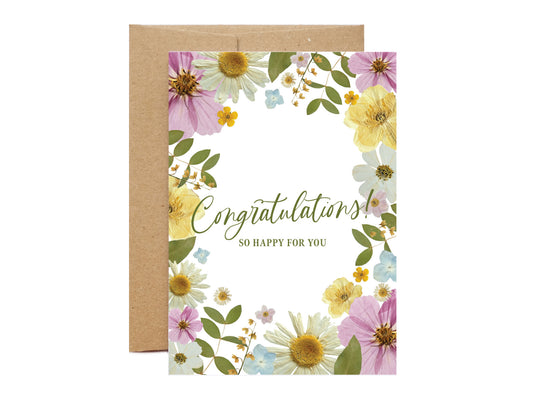 Congratulations, So Happy For You, Card