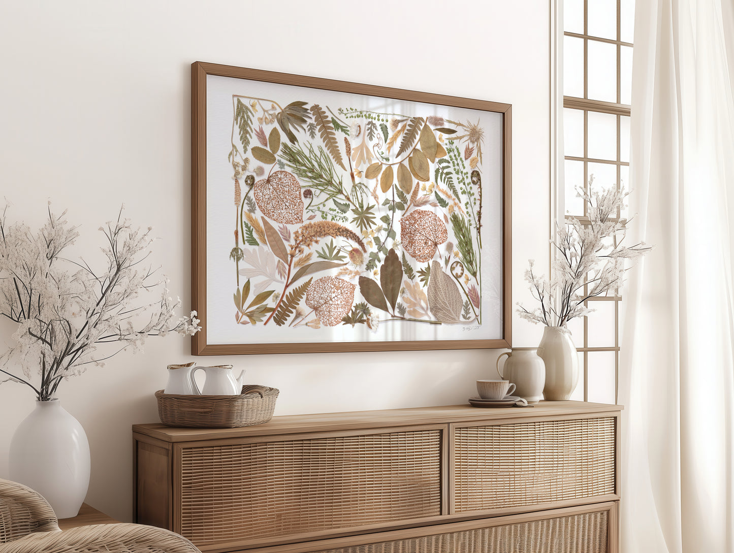 Earthlore, Pressed Flower Art Print