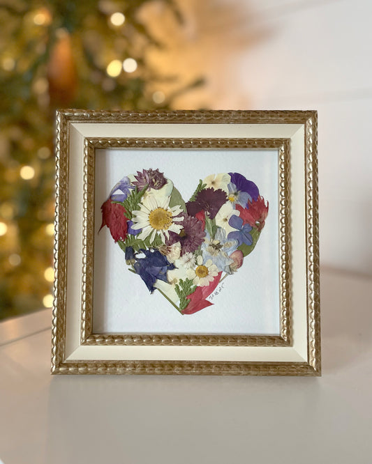 Heart in Gold Frame - Original Artwork