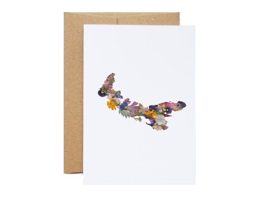 Prince Edward Island Map Flowers Art Card