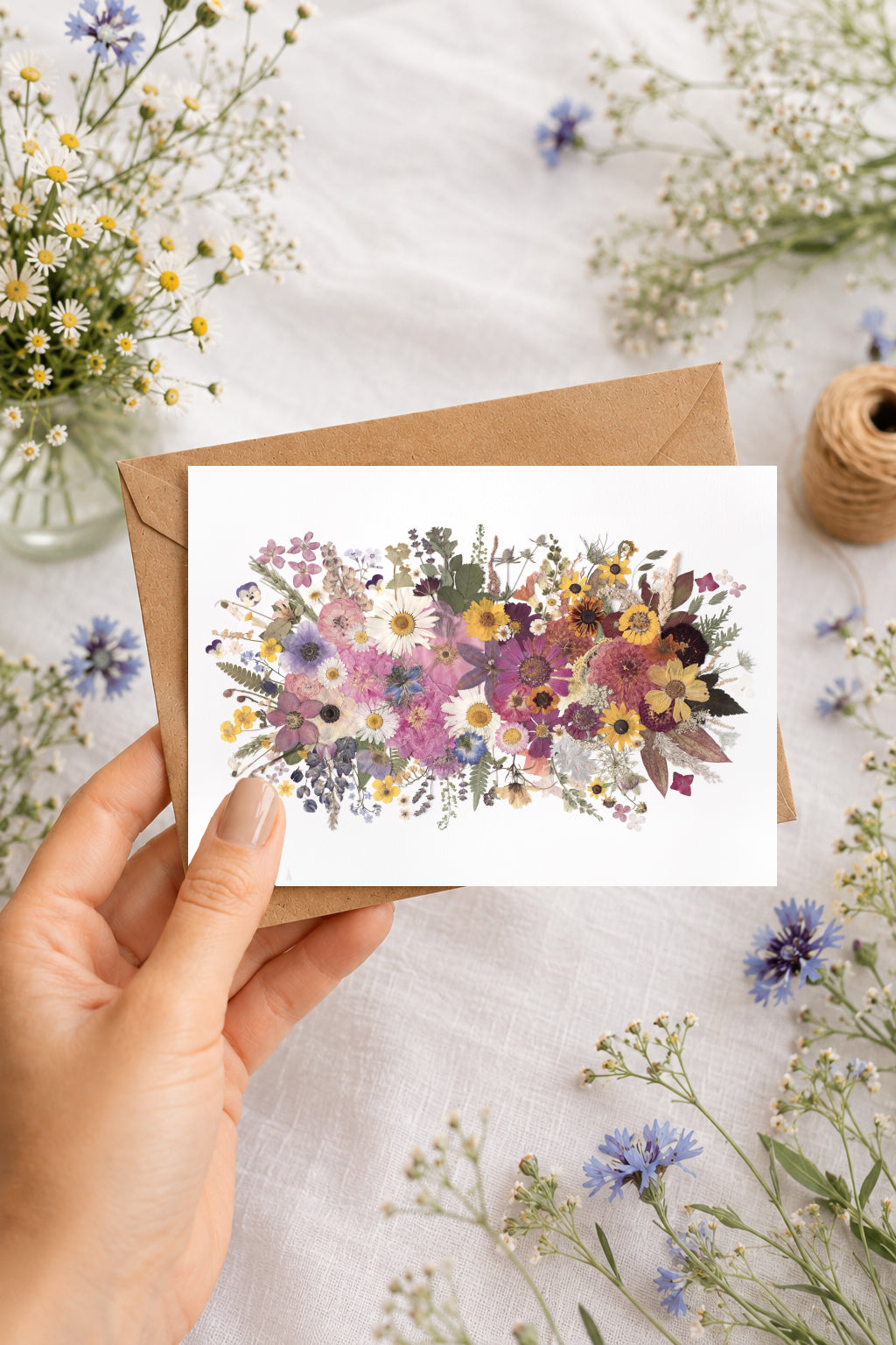 Seasons Bouquet, Card
