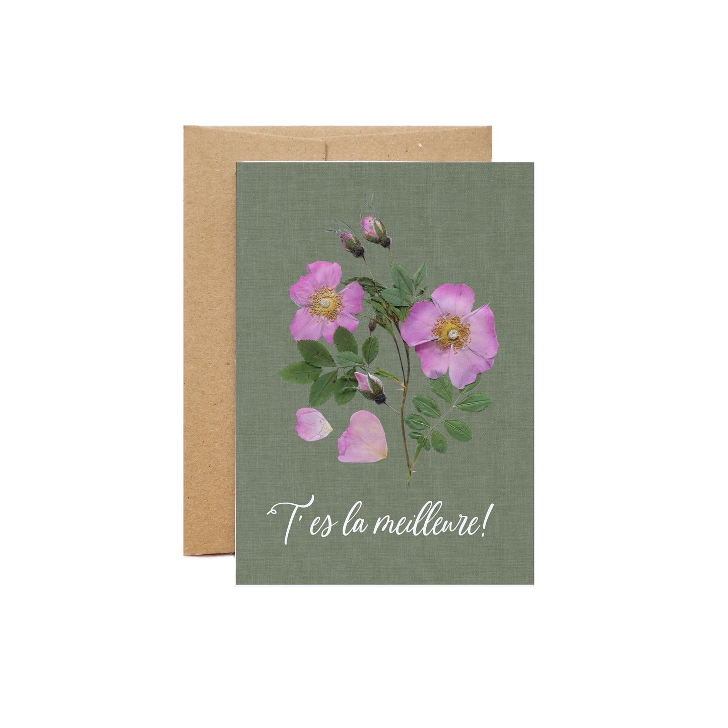 T'es La Meilleure, Wild Rose, Large Card French