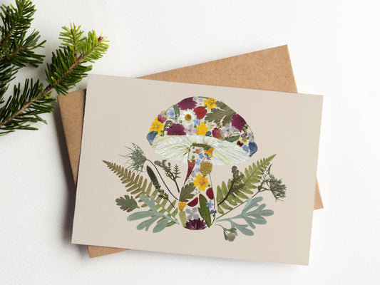 Mushroom, Everyday, Large Card