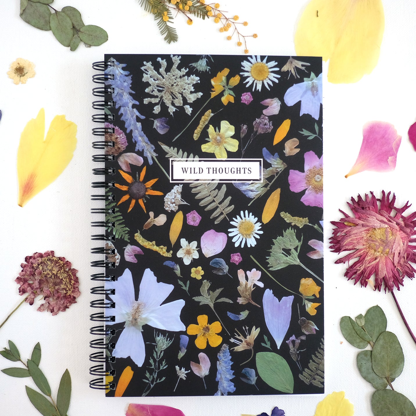 Wild Thoughts, Pressed Flower Art Journal