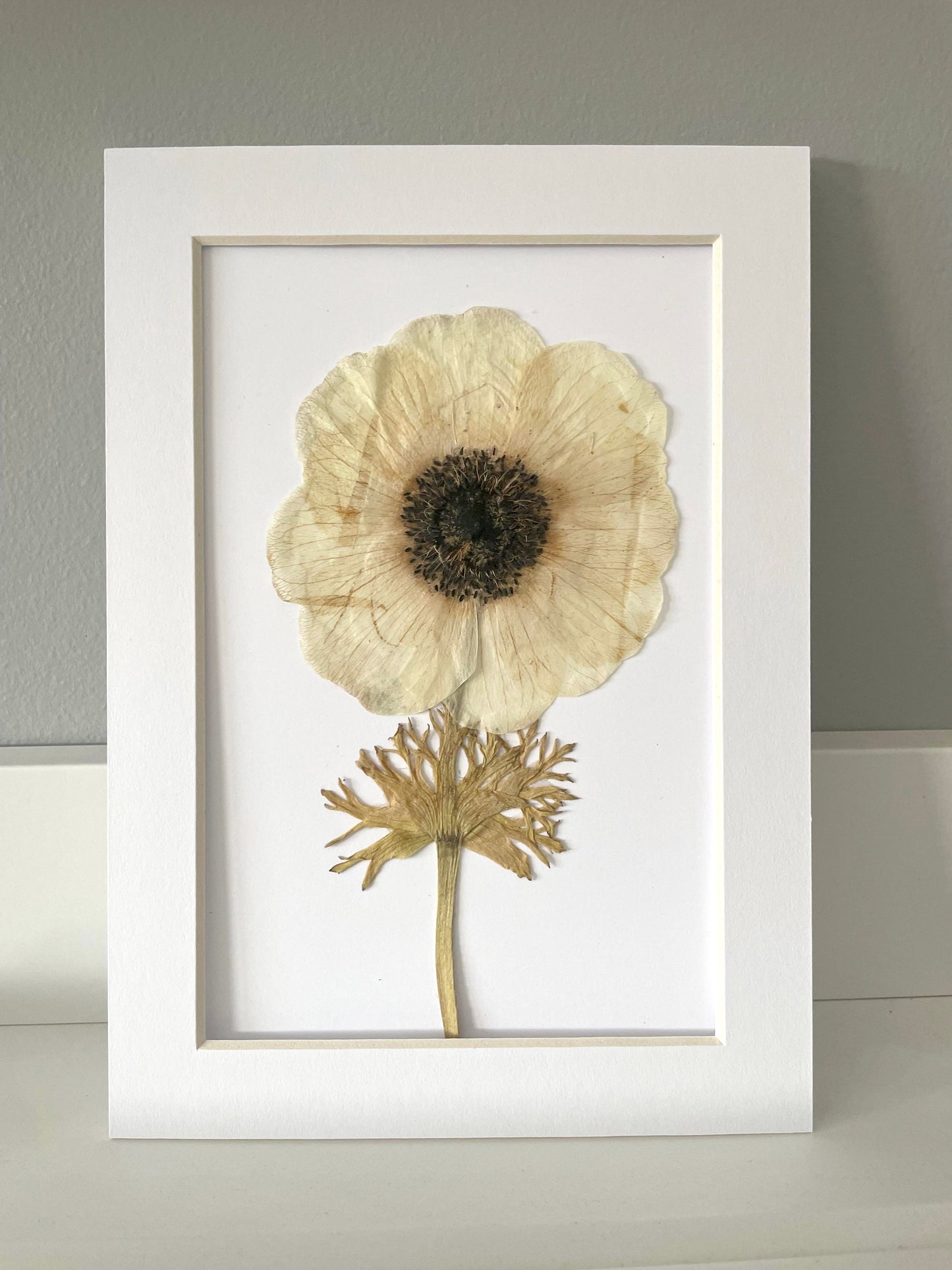 Mini Matted Original Flower Art 4x6