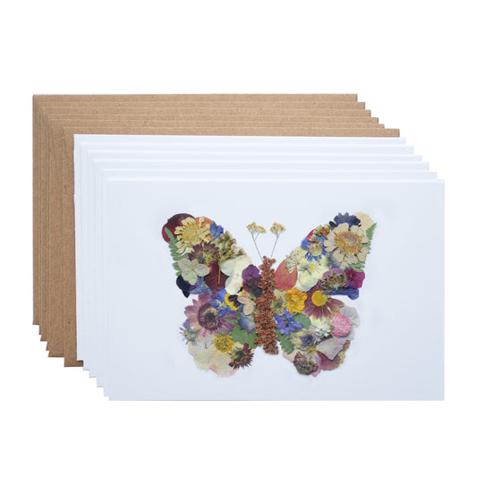 Butterfly Pressed Flower, Note Card Set