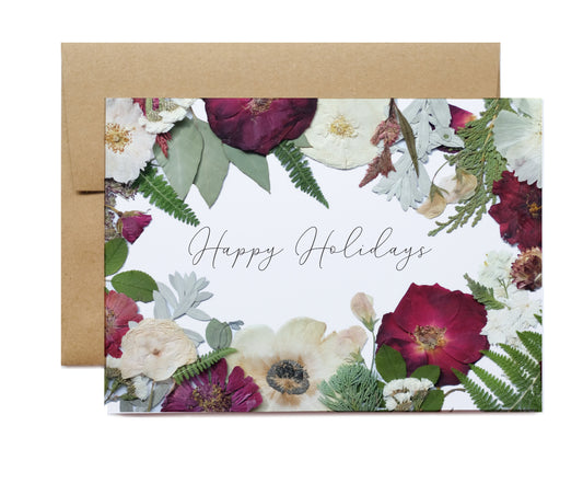 Large Holiday Card, 5x7 - Happy Holidays