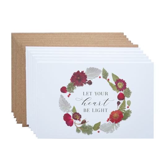 Let Your Heart Be Light, Holiday Note Card Set