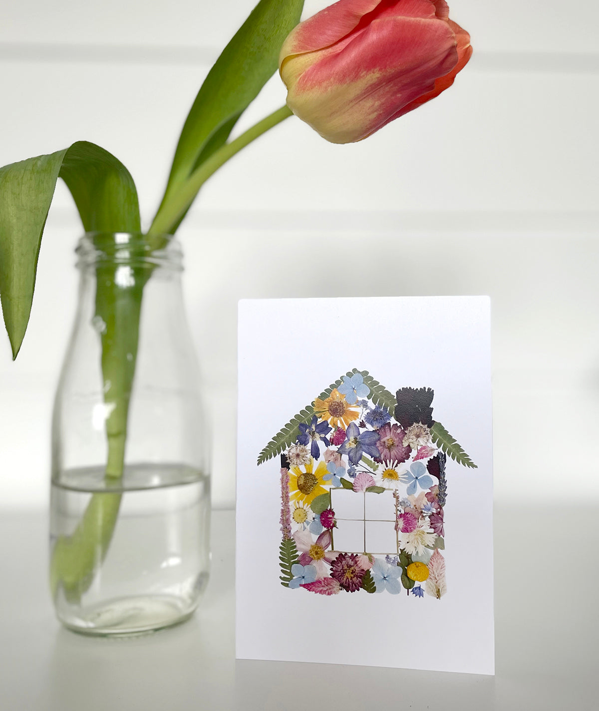 House Pressed Flower, Note Card Set