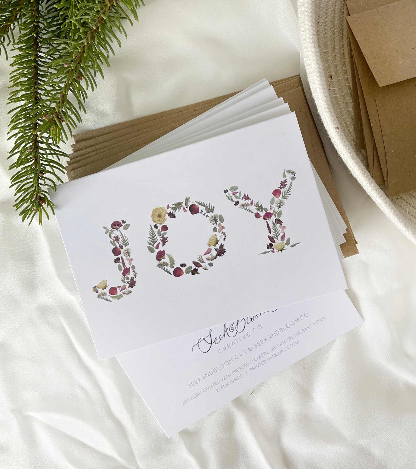 Joy , Holiday Note Card Set