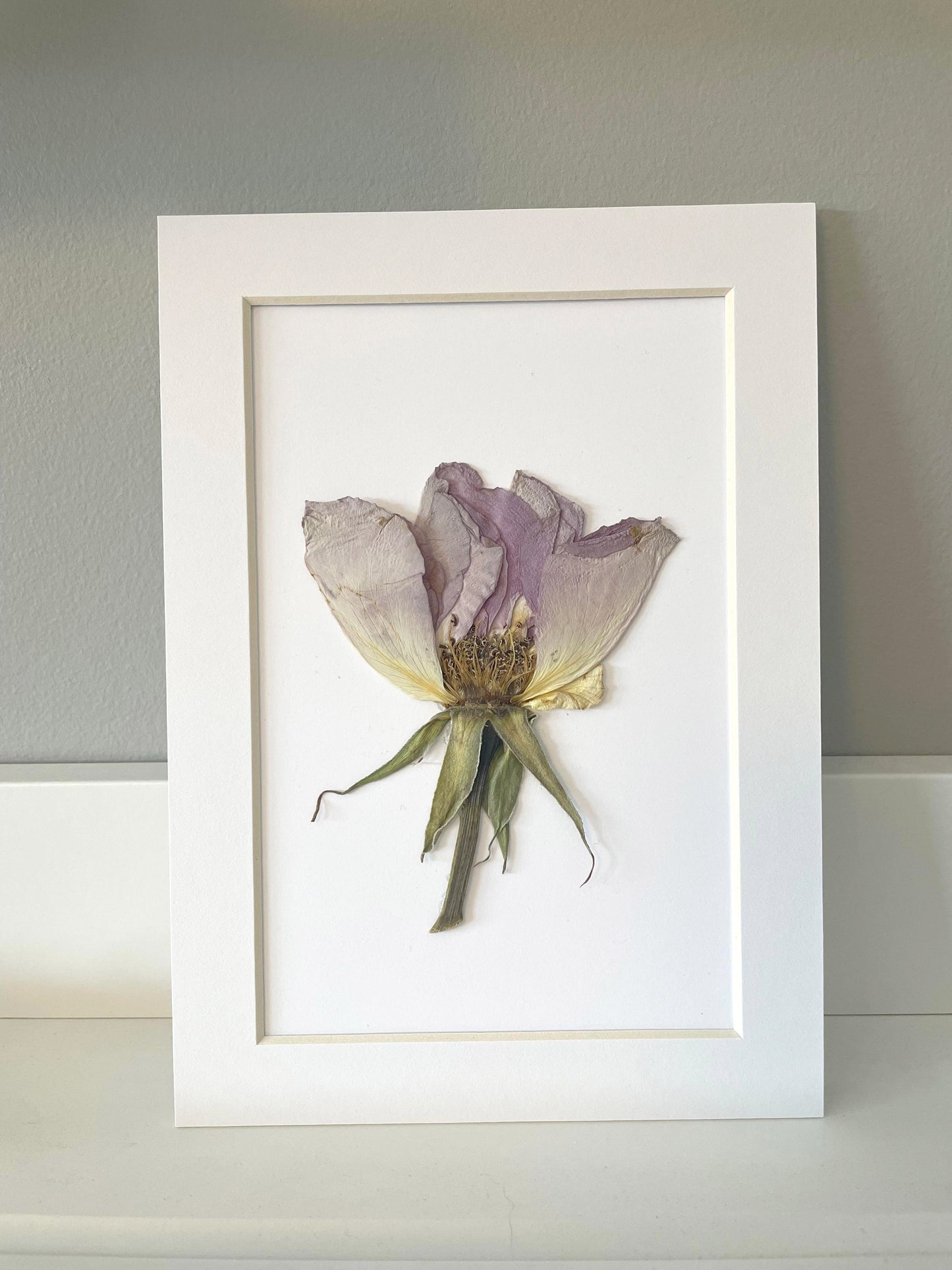 Mini Matted Original Flower Art 4x6