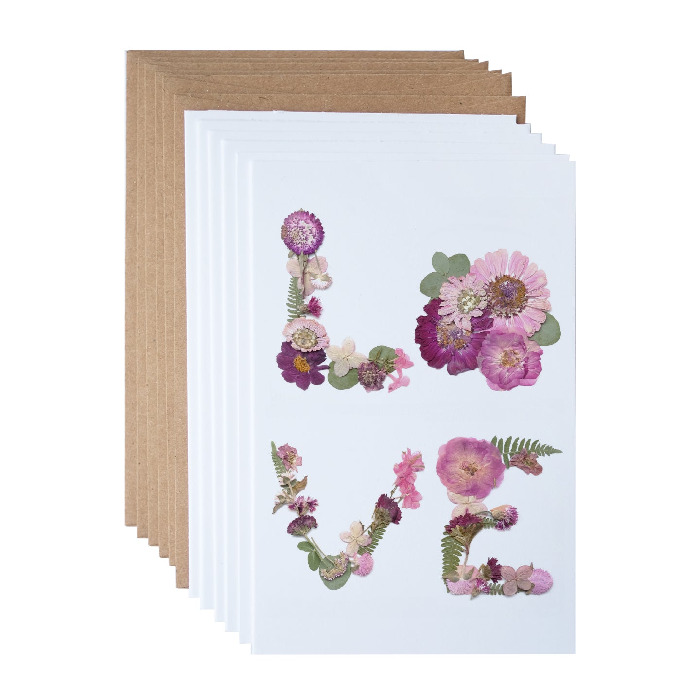 Love Pressed Flower, Note Card Set