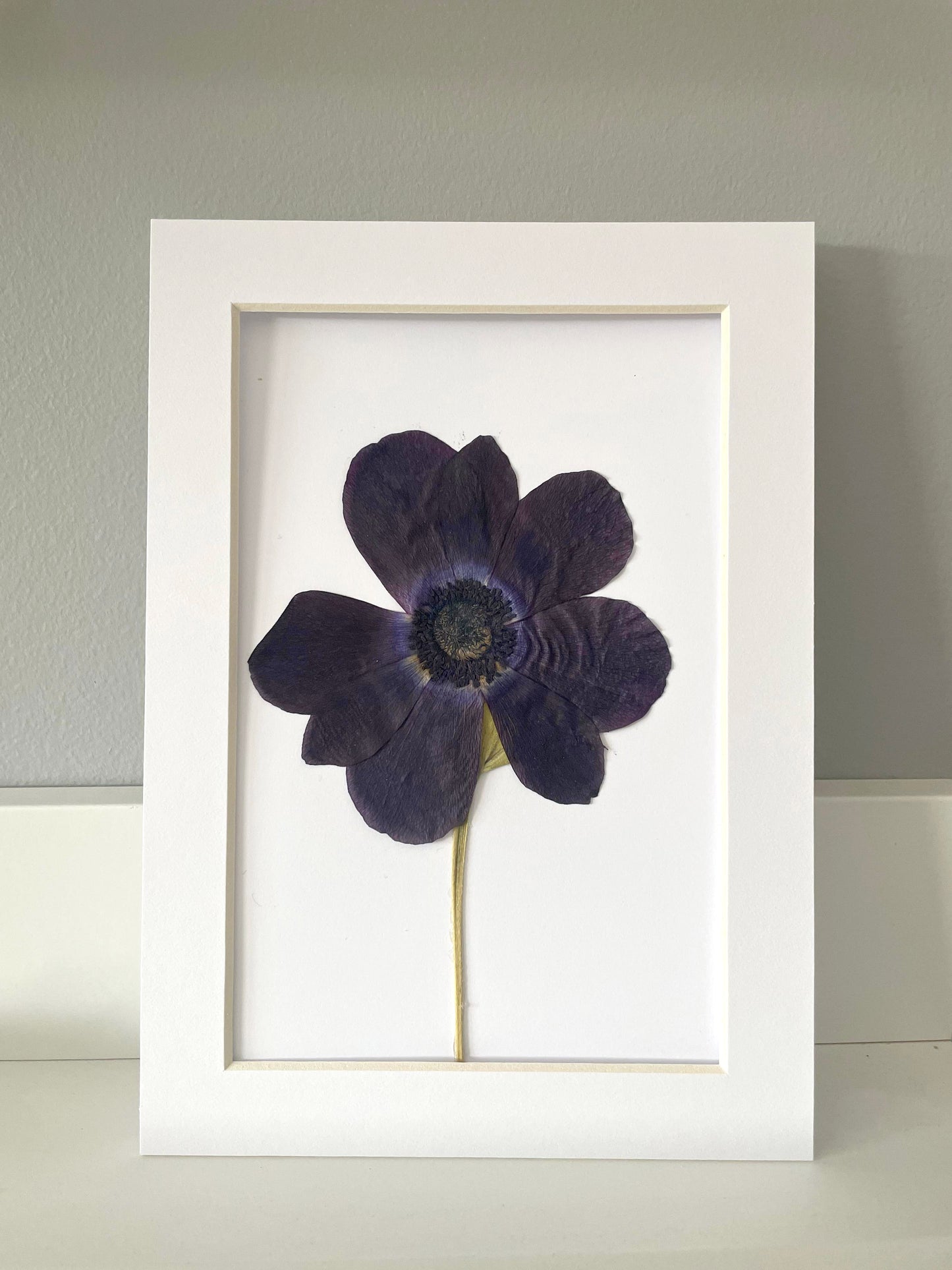 Mini Matted Original Flower Art 4x6