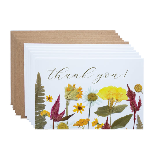 Thank You Yellow Flower Garden, Note Card Set