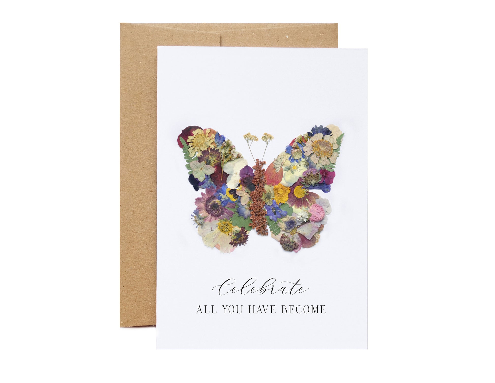 celebrate all you have become, pretty butterfly card,  transformation spirit of a butterfly