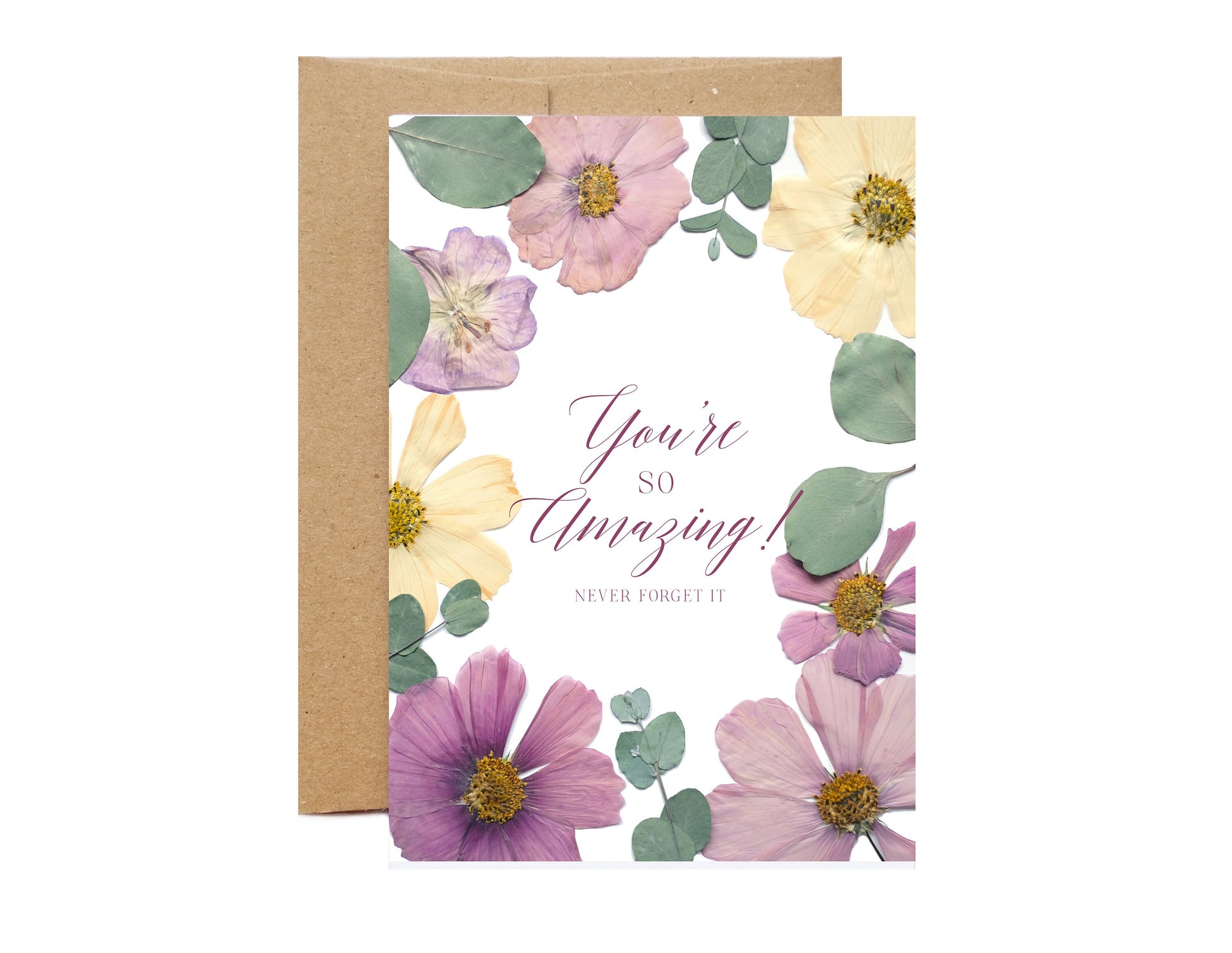 everyday encouragement card you're amazing never forget it 