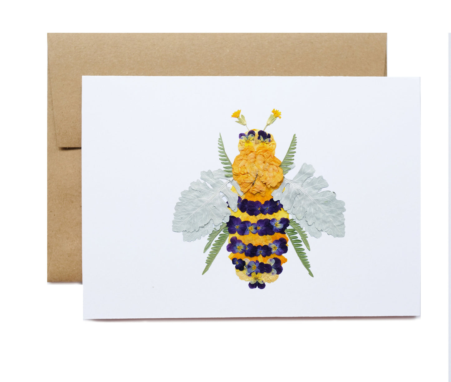 Bee Pressed Flower, Note Card Set