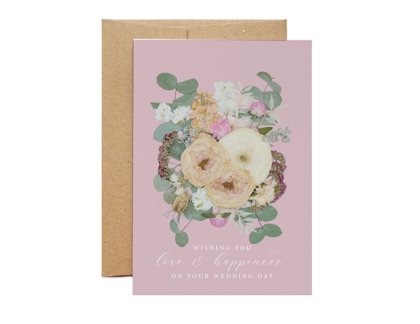 Wishing You Love & Happiness On Your Wedding Day Card